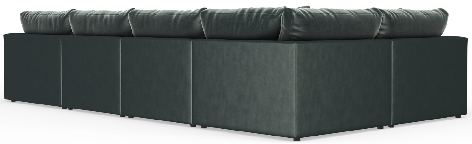 Jackson Furniture - Remington 6 Piece Modular Sectional in Pine - 2245-36-59-31-31-76-12-PINE-MTO - GreatFurnitureDeal