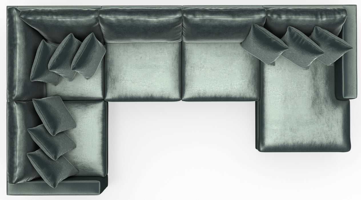 Jackson Furniture - Remington 5 Piece Modular Sectional in Pine - 2245-36-59-31-31-76-PINE-MTO - GreatFurnitureDeal