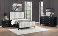 Coaster Furniture - Brookmead 5-Piece Upholstered California King Bedroom Set Black - 224710KW-S5 - GreatFurnitureDeal