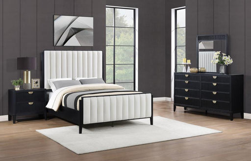 Coaster Furniture - Brookmead 5-Piece Upholstered California King Bedroom Set Black - 224710KW-S5 - GreatFurnitureDeal