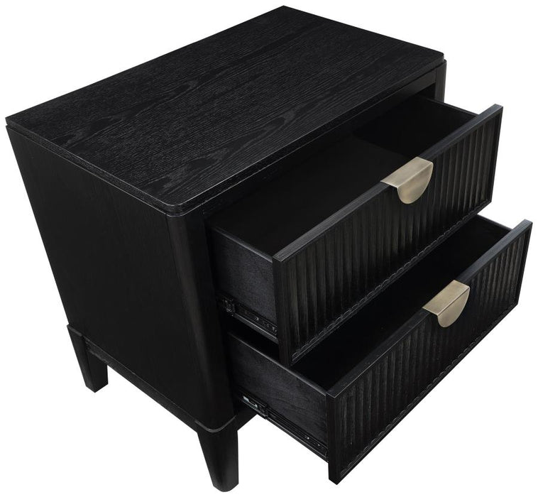 Coaster Furniture - Brookmead 5-Piece Upholstered California King Bedroom Set Black - 224710KW-S5 - GreatFurnitureDeal