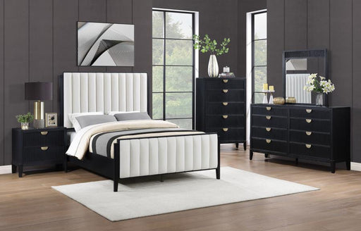 Coaster Furniture - Brookmead 5-Piece Upholstered California King Bedroom Set Black - 224710KW-S5 - GreatFurnitureDeal