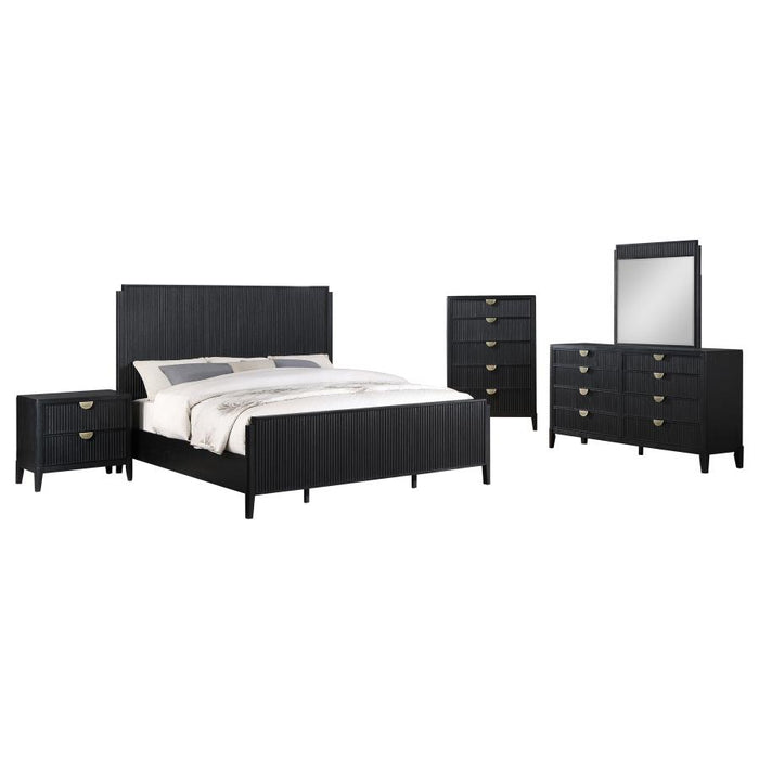 Coaster Furniture - Brookmead 5-Piece King Bedroom Set in Black - 224711KE-S5 - GreatFurnitureDeal