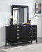 Coaster Furniture - Brookmead 8-Drawer Dresser with Mirror in Black - 224713M - GreatFurnitureDeal