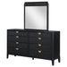 Coaster Furniture - Brookmead 8-Drawer Dresser with Mirror in Black - 224713M - GreatFurnitureDeal