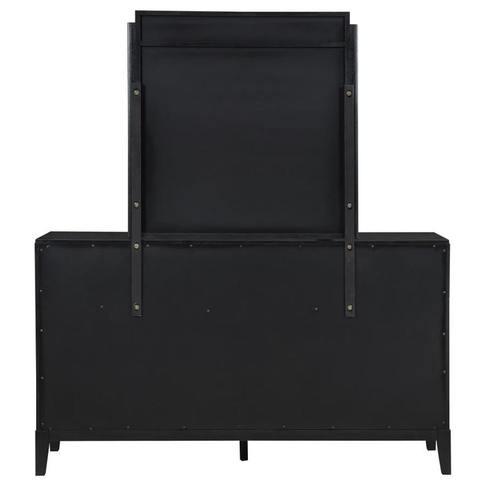 Coaster Furniture - Brookmead 8-Drawer Dresser with Mirror in Black - 224713M - GreatFurnitureDeal