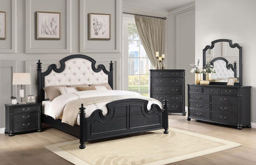 Coaster Furniture - Celina 5-Piece King Bedroom Set Black - 224761KE-S5 - GreatFurnitureDeal