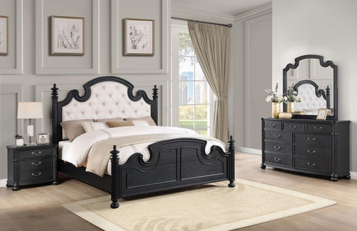 Coaster Furniture - Celina 4-Piece King Bedroom Set Black - 224761KE-S4 - GreatFurnitureDeal