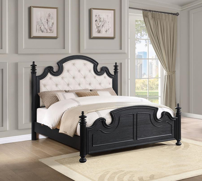 Coaster Furniture - Celina Wood Queen Poster Bed Black - 224761Q - GreatFurnitureDeal