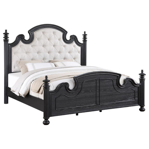 Coaster Furniture - Celina Wood Queen Poster Bed Black - 224761Q - GreatFurnitureDeal