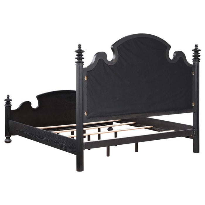 Coaster Furniture - Celina Wood Queen Poster Bed Black - 224761Q - GreatFurnitureDeal