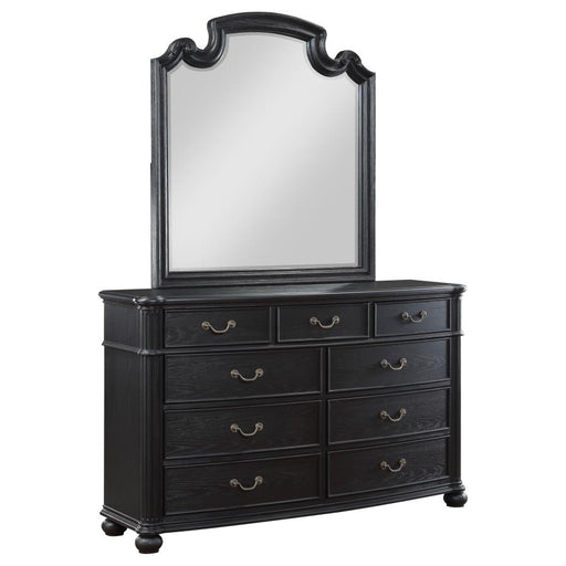 Coaster Furniture - Celina 9-Drawer Dresser with Mirror Black - 224763M - GreatFurnitureDeal
