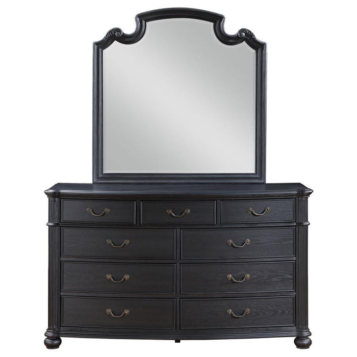 Coaster Furniture - Celina 9-Drawer Dresser with Mirror Black - 224763M - GreatFurnitureDeal