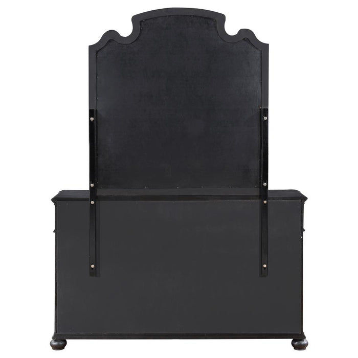 Coaster Furniture - Celina 9-Drawer Dresser with Mirror Black - 224763M - GreatFurnitureDeal