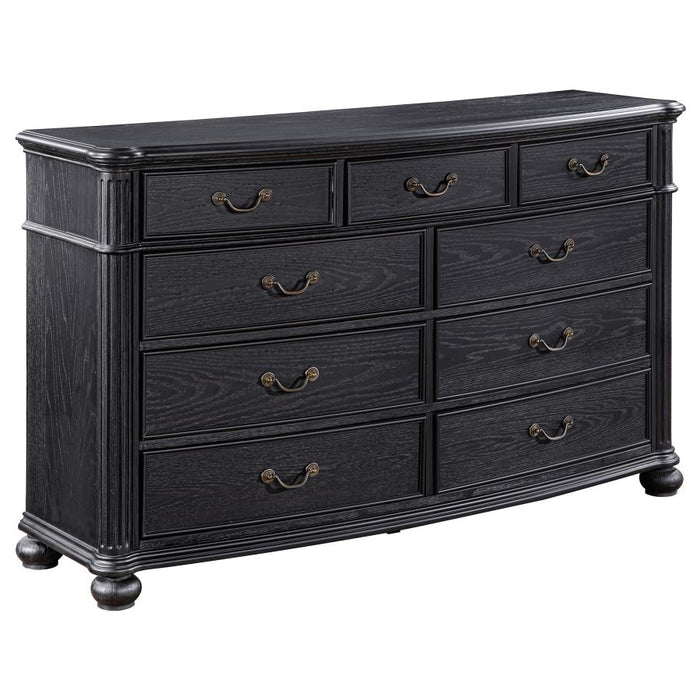 Coaster Furniture - Celina 9-Drawer Dresser with Mirror Black - 224763 GreatFurnitureDeal Coaster Furniture - Celina 9-Drawer Dresser with Mirror Black - 224763 GreatFurnitureDeal