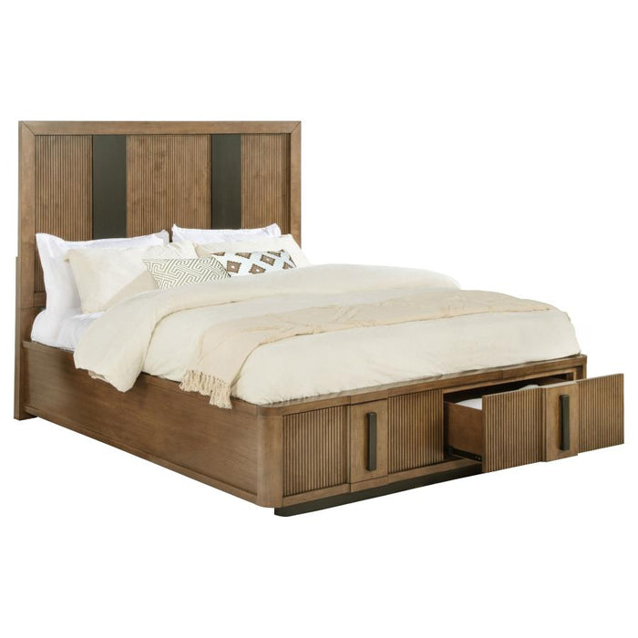 Coaster Furniture - Terrace 2-Drawer California King Storage Bed Ash Brown - 224900KW - GreatFurnitureDeal