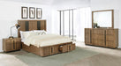 Coaster Furniture - Terrace 4-Piece King Bedroom Set Ash Brown - 224900KE-S4 - GreatFurnitureDeal