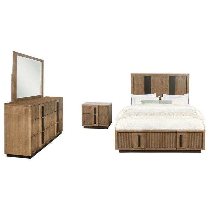 Coaster Furniture - Terrace 4-Piece King Bedroom Set Ash Brown - 224900KE-S4 - GreatFurnitureDeal