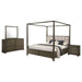 Coaster Furniture - Gran Park 4-Piece Canopy King Bedroom Set Dark Cocoa - 224931KE-S4 - GreatFurnitureDeal