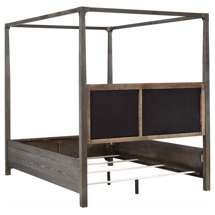 Coaster Furniture - Gran Park 5-Piece Canopy King Bedroom Set Dark Cocoa - 224931KE-S5 - GreatFurnitureDeal