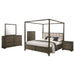 Coaster Furniture - Gran Park 5-Piece Canopy King Bedroom Set Dark Cocoa - 224931KE-S5 - GreatFurnitureDeal