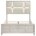 Coaster Furniture - Olivia Queen Panel Bed LED Headboard in Pearl White - 224951Q - GreatFurnitureDeal