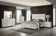 Coaster Furniture - Olivia Queen Panel Bed LED Headboard in Pearl White - 224951Q - GreatFurnitureDeal