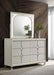 Coaster Furniture - Olivia 6-Drawer Dresser and LED Mirror Pearl White - 224953M - GreatFurnitureDeal