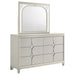 Coaster Furniture - Olivia 6-Drawer Dresser and LED Mirror Pearl White - 224953M - GreatFurnitureDeal