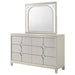 Coaster Furniture - Olivia 6-Drawer Dresser and LED Mirror Pearl White - 224953M - GreatFurnitureDeal