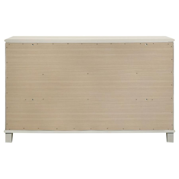 Coaster Furniture - Olivia 6-Drawer Dresser Cabinet Pearl White - 224953 - GreatFurnitureDeal