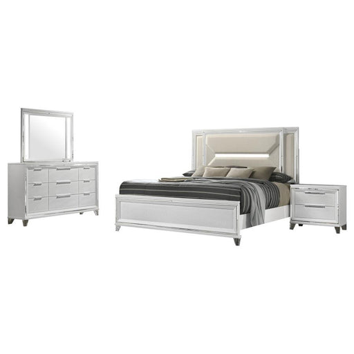 Coaster Furniture - Marmore 4-piece Queen Bedroom Set White - 224961Q-S4 - GreatFurnitureDeal