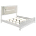 Coaster Furniture - Marmore 64-inch King Panel Bed LED Headboard White - 224961KE - GreatFurnitureDeal