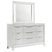 Coaster Furniture - Marmore 9-Drawer Dresser and LED Mirror White - 224963M - GreatFurnitureDeal