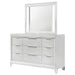 Coaster Furniture - Marmore 9-Drawer Dresser and LED Mirror White - 224963M - GreatFurnitureDeal