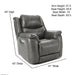 Motion Ease - Idris Zero Gravity Wall Saver Recliner in Grey - 225-96-14 - GreatFurnitureDeal