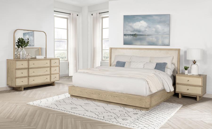 Coaster Furniture - Kailani 4-Piece California King Bedroom Set Beige Oak in Beige Oak - 225041KW-S4 - GreatFurnitureDeal