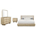 Coaster Furniture - Kailani 4-Piece King Bedroom Set Beige Oak in Beige Oak - 225041KE-S4 - GreatFurnitureDeal