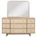 Coaster Furniture - Kailani 9-Drawer Dresser and Mirror in Beige Oak - 225043M - GreatFurnitureDeal