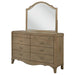 Coaster Furniture - Revello 8-Drawer Bedroom Dresser with Mirror Washed Mango - 225053M - GreatFurnitureDeal