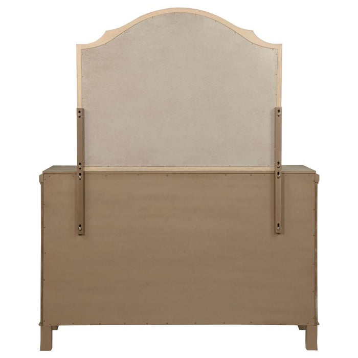 Coaster Furniture - Revello 8-Drawer Bedroom Dresser with Mirror Washed Mango - 225053M - GreatFurnitureDeal