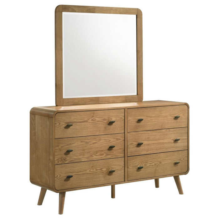 Coaster Furniture - Robyn Dresser and Mirror Light Ash - 225093M - GreatFurnitureDeal