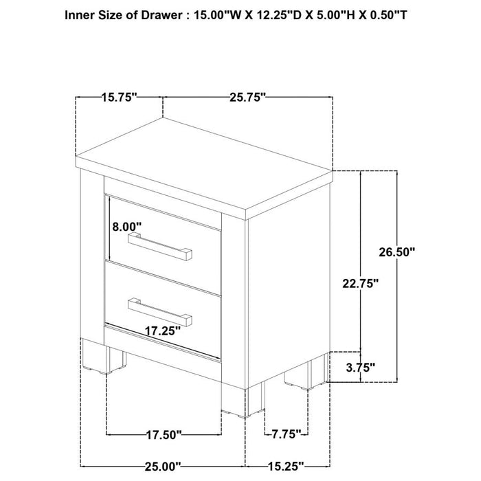 Coaster Furniture - Oakglen 4-Piece Queen Bedroom Set in Weathered Oak - 225101Q-S4 - GreatFurnitureDeal