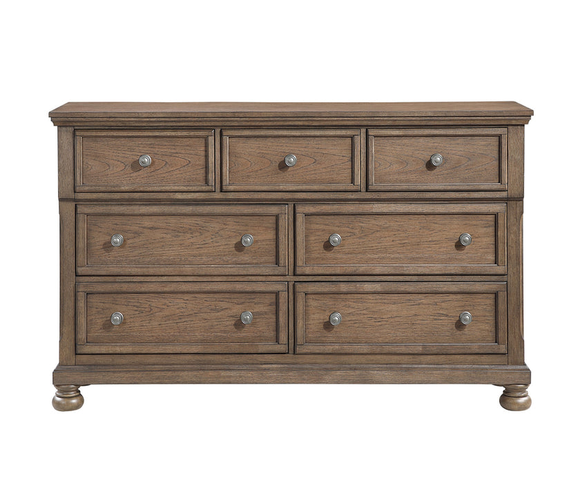 Homelegance - Bethel 5 Piece Queen Bedroom Set in Wire Brushed Antique Brown - 2259BR-1*9 - GreatFurnitureDeal