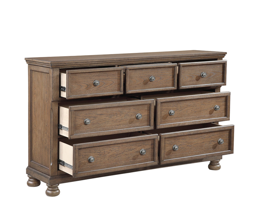Homelegance - Bethel 4 Piece Queen Bedroom Set in Wire Brushed Antique Brown - 2259BR-1*4 - GreatFurnitureDeal