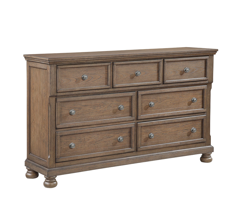 Homelegance - Bethel 4 Piece Queen Bedroom Set in Wire Brushed Antique Brown - 2259BR-1*4 - GreatFurnitureDeal