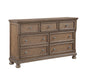 Homelegance - Bethel 4 Piece California King Bedroom Set in Wire Brushed Antique Brown - 2259KBR-1CK*4 - GreatFurnitureDeal