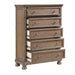 Homelegance - Bethel 5 Piece King Bedroom Set in Wire Brushed Antique Brown - 2259KBR-1EK*9 - GreatFurnitureDeal