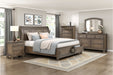 Homelegance - Bethel 3 Piece California King Bedroom Set in Wire Brushed Antique Brown - 2259KBR-1CK*3 - GreatFurnitureDeal