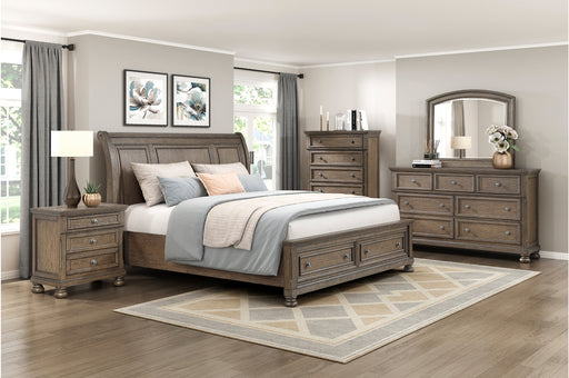 Homelegance - Bethel 3 Piece Queen Bedroom Set in Wire Brushed Antique Brown - 2259BR-1*3 - GreatFurnitureDeal
